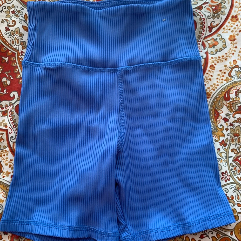 Forever 21 Ribbed Blue Women's Bike Shorts